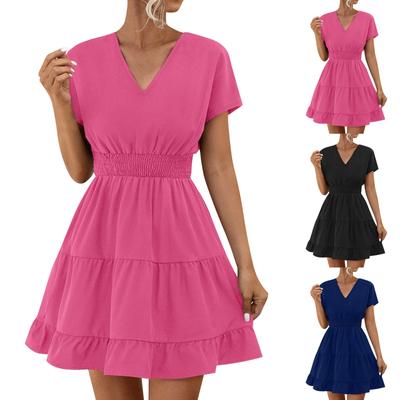 Ladies Casual Fashion Sexy V-Neck Dress