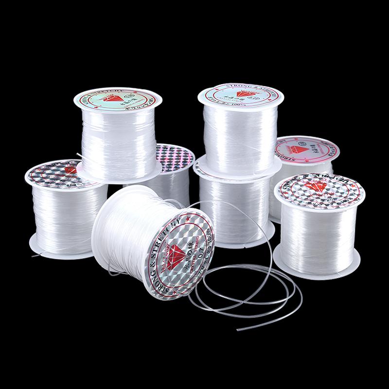 

100M Plastic Crystal DIY Beading Fishing Line No Elastic Cord Rope For Jewelry Making Supplies Wire Jeweleri String Thread 0.6mm-14meters