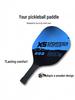 Poplar Wood Pickleball Paddle & Ball Trainer Set for Outdoor Sports Fitness