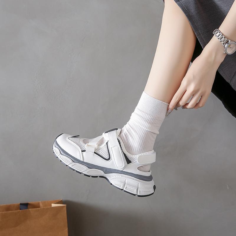 Fashion Women's Sports Sandals Summer Casual Sneakers Closed Toe Wedge Sandal for Women Outdoor Breathable Mesh Platform Ladies Shoes