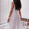 New European and American sexy lace splicing suspender beach dress dress