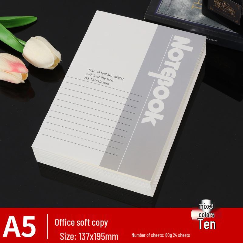 A5 Pen & B5 Soft Cover Notebook - Thickened Student & Business Diary Stationery