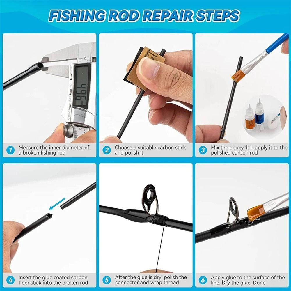 Light Weight Carbon Fiber Sticks High Strength Fishing Pole Building Kit  RC Models