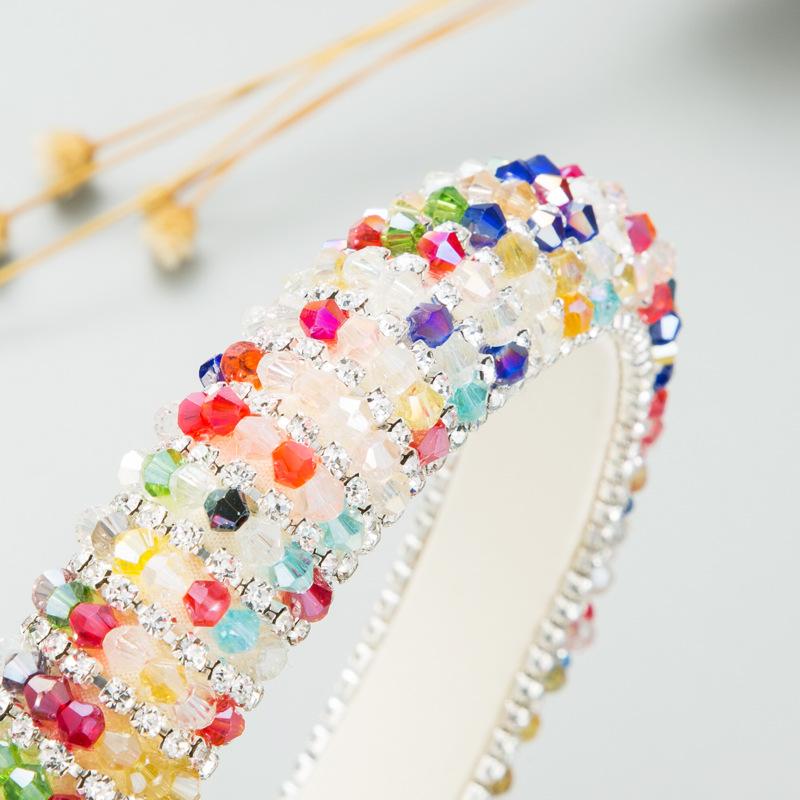 Women's Hairband Light Luxury Baroque Crystal Hair Hoop Temperament Versatile Accessories Headwear