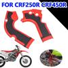Frame Guard Protector Honda CRF250R CRF450R Off-Road Dirt Bike Plastic Skid Plate Cover Black Red
