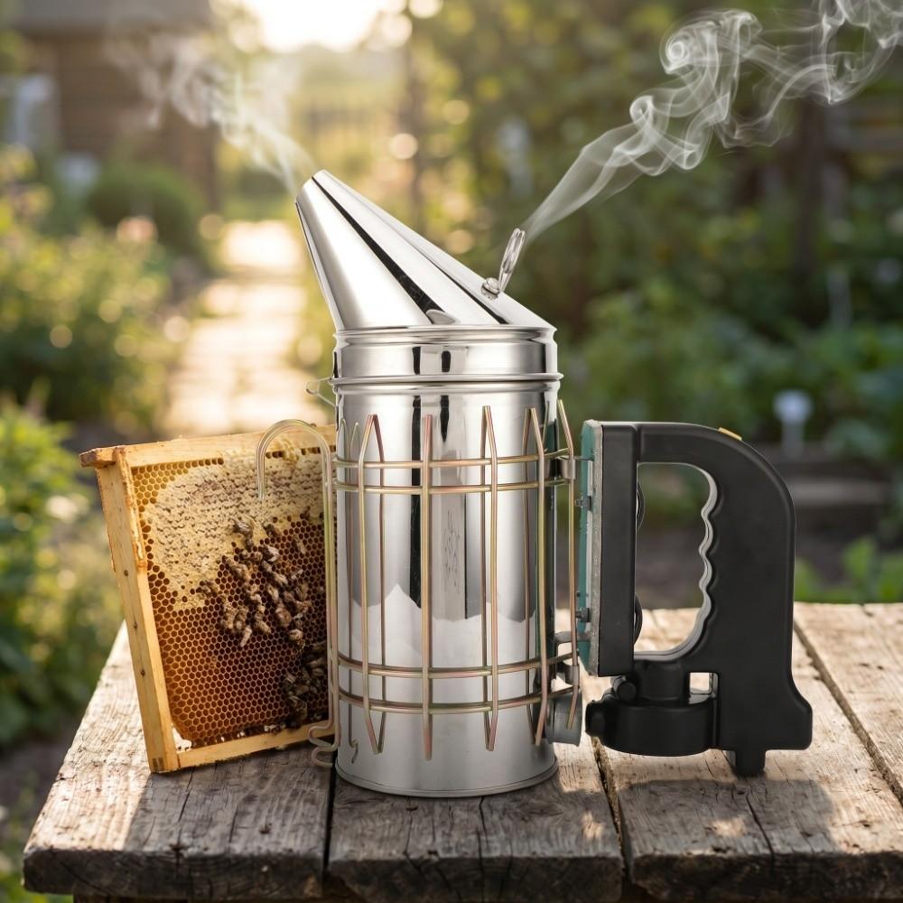 2 Pcs Set Detachable Electric Beehive Smoker Beehive Smoking Tool  Apiculture Supplies