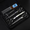3 packs of 8.0-inch gemstone screws, high-end pet grooming scissors, straight scissors, set, free row comb.