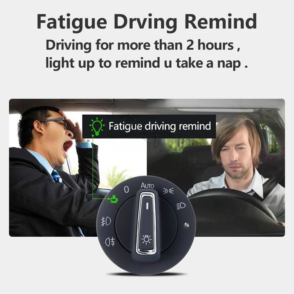 AUTO Headlight Sensor Button Switch Knob Fog Light Dash Beam Control Module for Skoda Octavia 2 Mk2 2007 2014 Modify Accessories