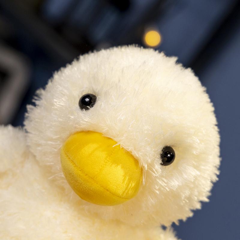 20-40CM Cute Cartoon Anime Sitting Pose Yellow Duck Plush Toy Kawaii Duck Children's Soothing Doll Pillow Handmade Birthday Gift