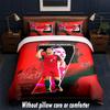 Set Biancheria da Letto Design Cristiano Ronaldo 1 Copripiumino + 2 Federe Morbido Traspirante Biancheria da Letto per la Casa