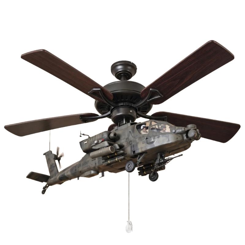 Helicopter Hanging Display Set, Ceiling Mount Attachment for Aviation Themed Study, Bedroom or Hobby Room Decors