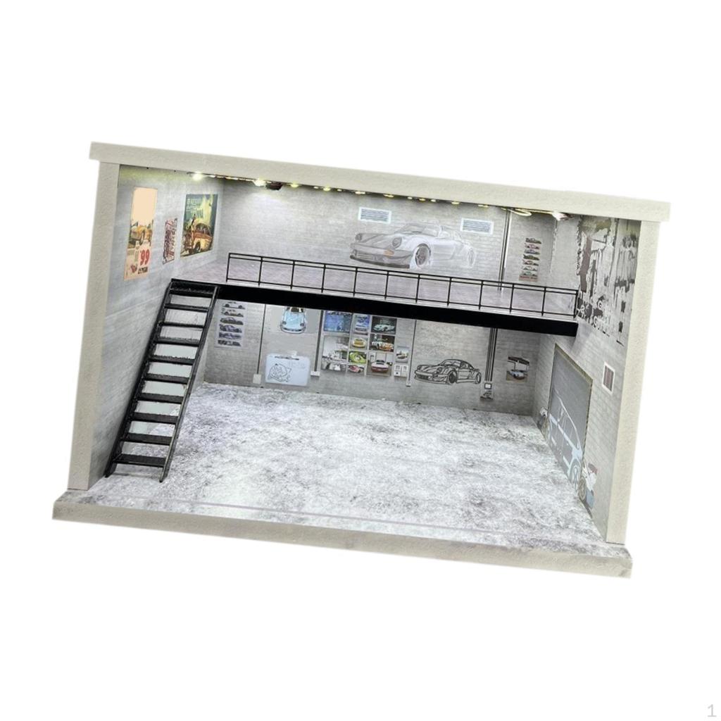1/64 1/36 1/32 Scale Car Model Display Stand Acrylic Case for Collectors Parking Area