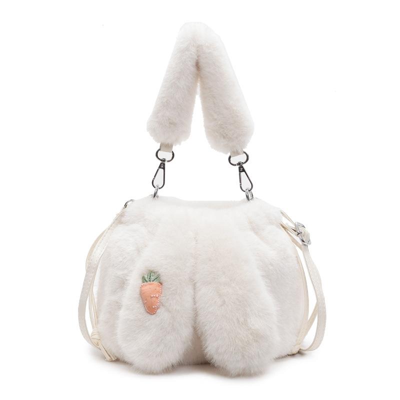 Модная однолямочная сумка, нишевая сумка-ведро через плечо бежевый