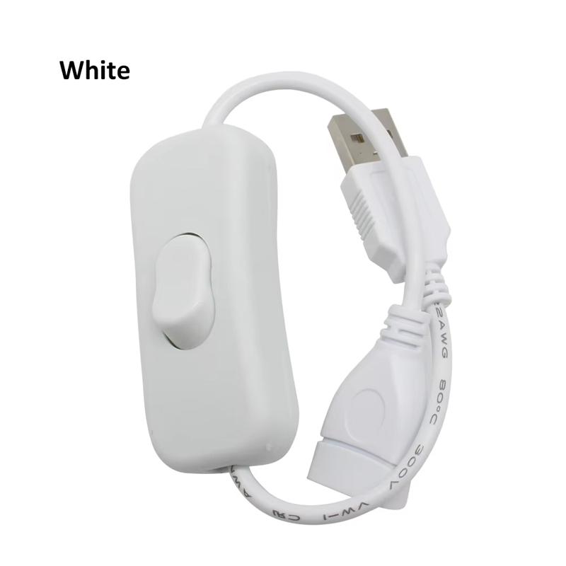 USB-kabel med PÅ/AV-bryter Kabelforlengelse Vippebryter for USB LED-lyslenke USB-gadget USB Strømforsyningsenhet Verktøy