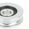 1Pcs U Groove Rolling Wheel 10*40*12.5Mm Grooved Bearing Pulley 8Mm Wire Rope Over Line Wheel 4Cm Guide Wheel