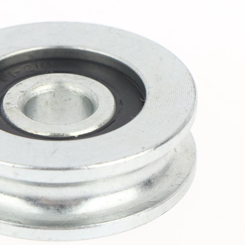 1Pcs U Groove Rolling Wheel 10*40*12.5Mm Grooved Bearing Pulley 8Mm Wire Rope Over Line Wheel 4Cm Guide Wheel