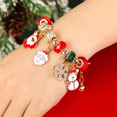 Christmas Countdown Calendar Bracelet Making Kit for Girls DIY Jewelry Beads Charms