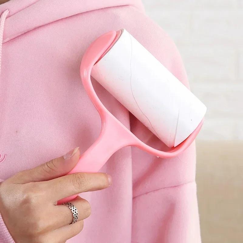 10CM Tape Sticky Clothes Lint Roller Brush Dust Dirt Fluff Remover for Clothes Pet Hair Dust Carpet Dust Removal Brush