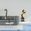 Vintage Tribal Lady And Horse Animal Sculpture Tabletop Ornament Modern Statue Decorative Figurine