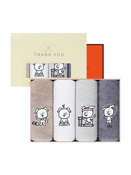 Songwol Towel Home T-Dangdang 150g 4-Piece Fancy Towel ivory