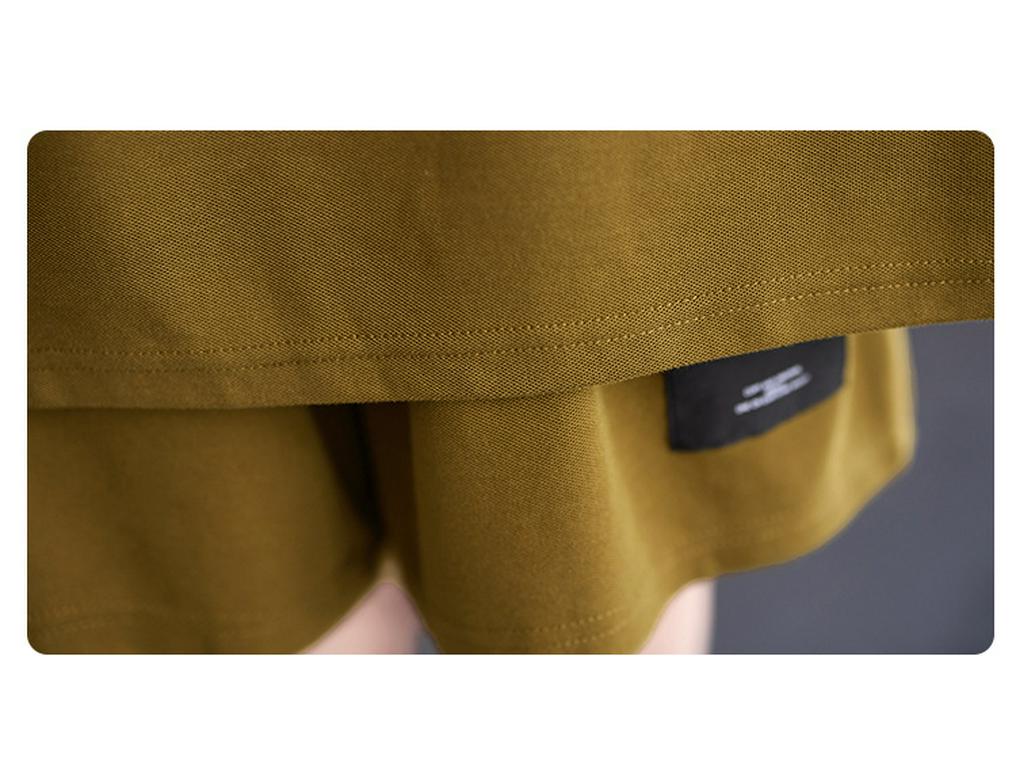 Women's Fashionable European Style Short-Sleeved Two-Piece Suits with Pockets, Plus-Size, Slimming Shorts, Casual Design.