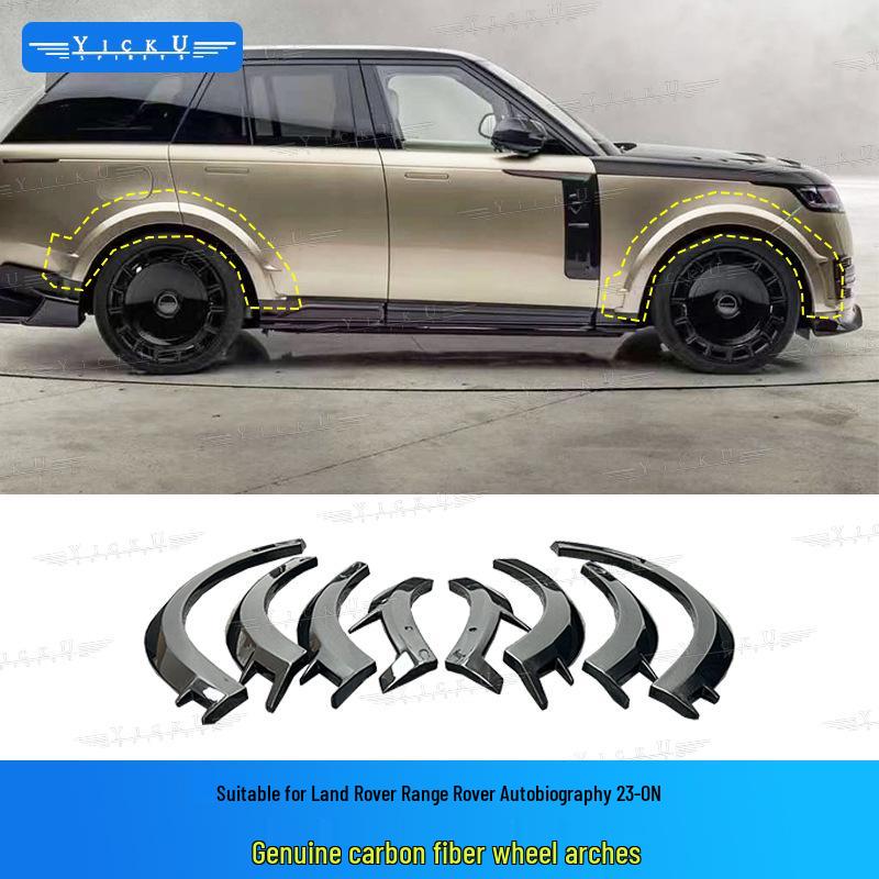 MS Style Carbon Fiber Body Kit for New Land Rover Range Rover: Front Lip, Rear Lip, Fender Flares, Side Skirts, Tail Spoiler, and Wind Deflectors