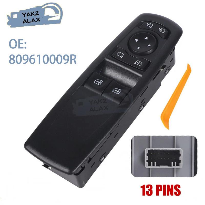 809610009R Window Control Switch for RENAULT MEGANE III COUPE MEGANE COUPE 2008 Front Left Electric Master Power Lifter Button