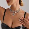 Elegant Snake Pearls Pendant Necklace Fashionable and Unique Statement Jewelry Tassels Necklace Present for Women Girls
