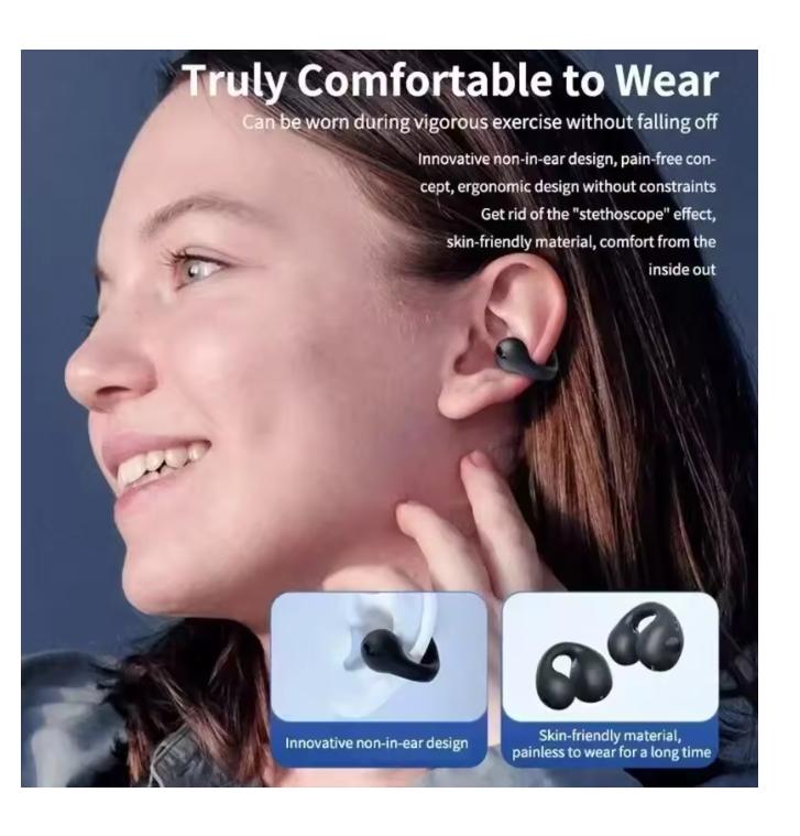 2025 New Original T75 Bone Conduction Wireless Bluetooth 5.3 Headphones Sports Earphones HiFi Sound Quality Waterproof TWS Headset