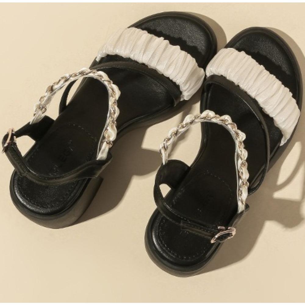 Fashion High Heeled Shoes Women's Summer New Thick Soled Waterproof Platform Coarse Heel Sandals Women French Versatile Womens Sandal