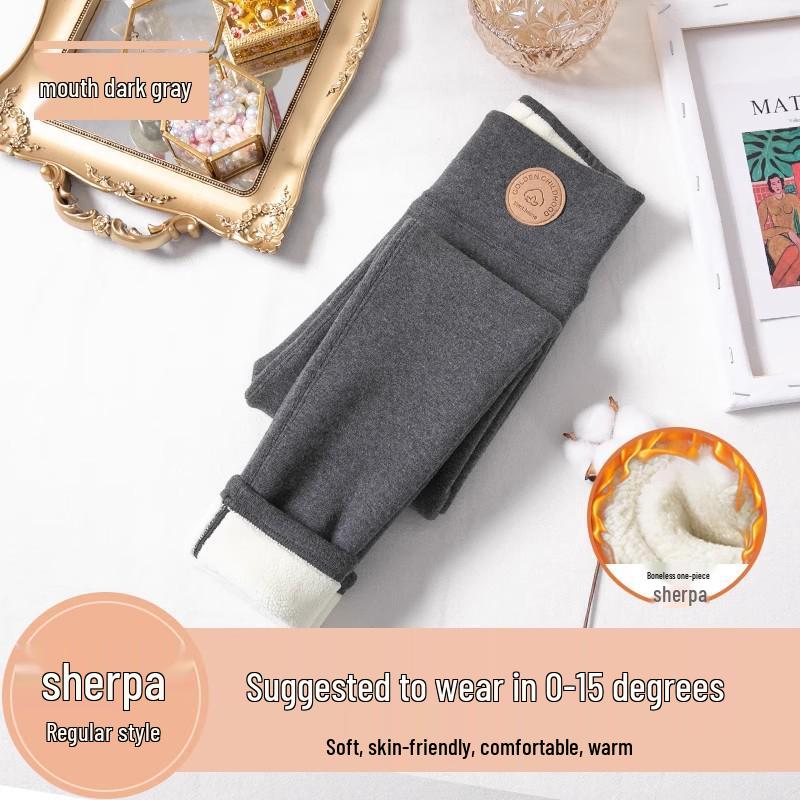 

Extra Thick Fleece-Lined Girls Leggings: Cozy Autumn/Winter Warm Pants for Baby Girls 130cm Height 125-135cm