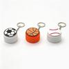 Sports Balls Fidget Clicker Keychain Set - Basketball Football Tennis Baseball Anti-Stress Sensory Relief Bag Charm Car Key Ring
