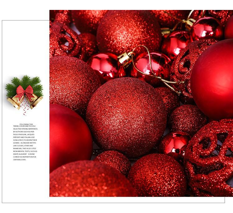 100-teilige farbige hohle Weihnachtsbaumkugeln (3-6 cm)
