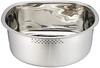 Washtub with High Rubber Legs DZ1141 Silver D-shaped