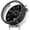 Bling PC Průhledné ochranné pouzdro pro Xiaomi Watch S4 41mm Pouzdro s diamantovými krystaly Tvrdý kryt Ochranný kryt na hodinky Módní nárazník