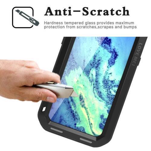 Ağır Askeri Sert Metal Kasa IPhone 15 14 13 12 11 Pro Max XS XR 8 7 Artı Silikon Darbeye Dayanıklı Koruyucu Kapak