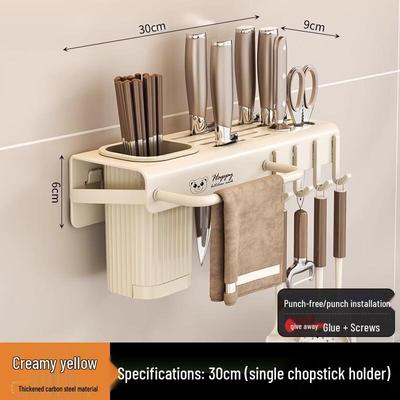 Wandmontierter Küchenmesserhalter Organizer