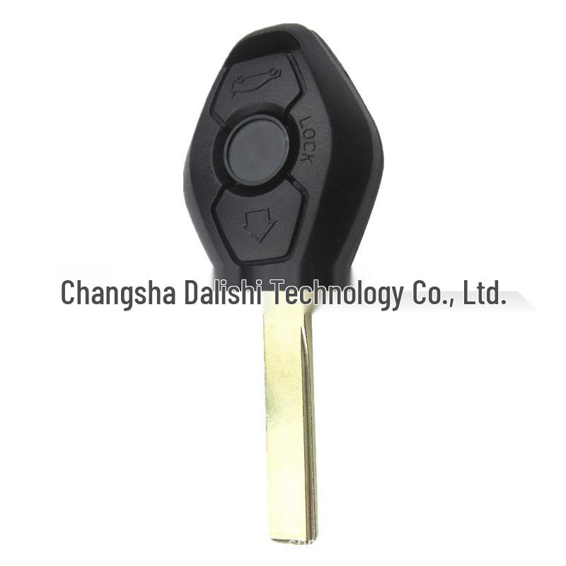 BMW Compatible Car Key Shell for E38, E39, E46, 3 Series, 5 Series, EWS, Straight Key Replacement (No Logo)