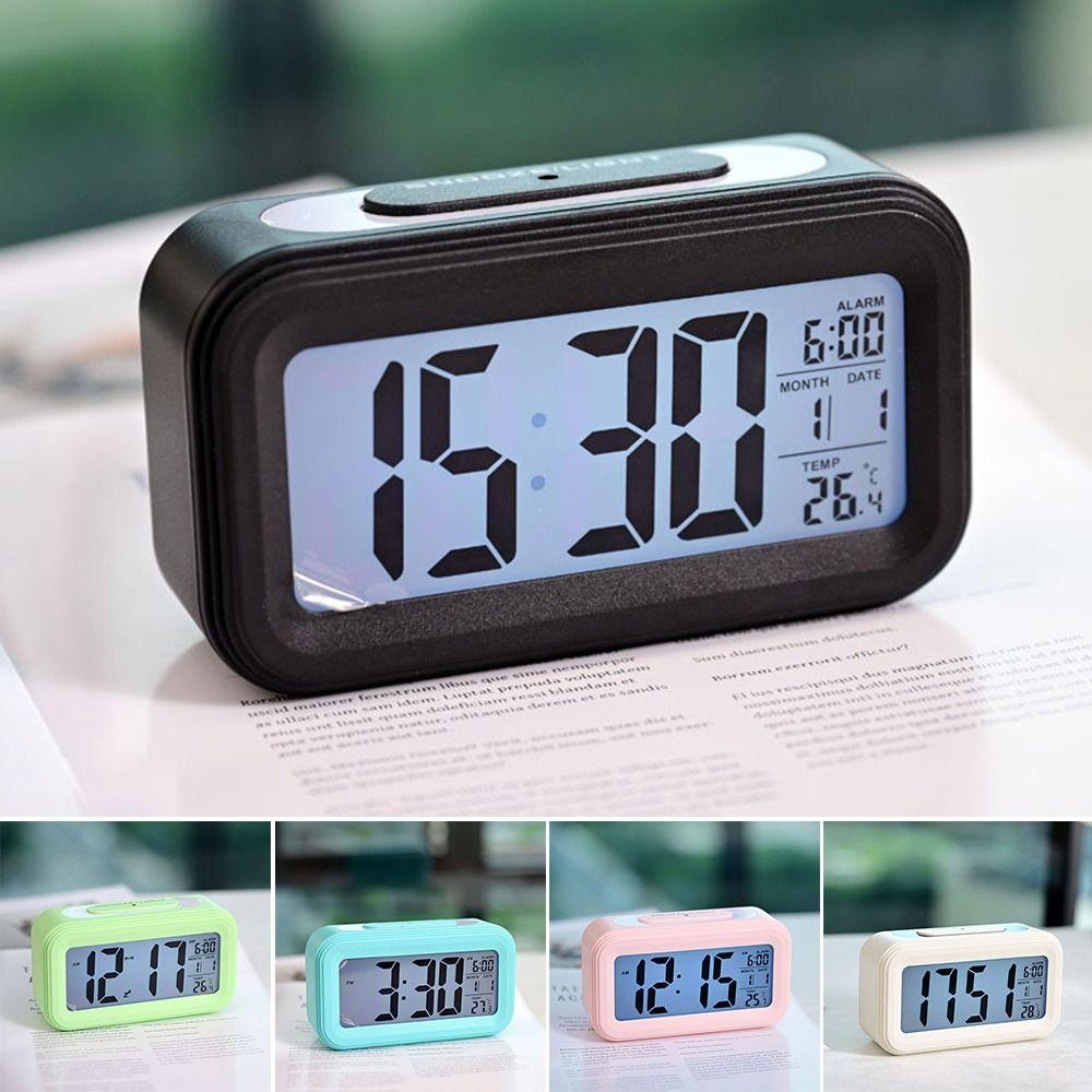 Adjustable Luminous Mode LED Alarm Clock Multifunctional Desktop Alarm Clock Home Decor