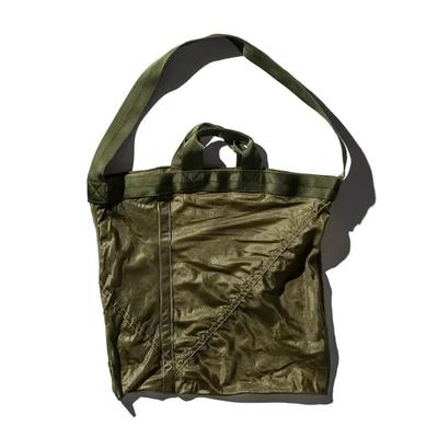 VINTAGE PARACHUTE LICHTE 2-WEG TAS / Olijfgroen
