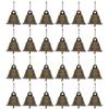 25pcs Vintage Copper Bells Small Horn Bells Charms Farm Sheep Cattle Bells Christmas Tree Hanging Bells Pendant Ornaments
