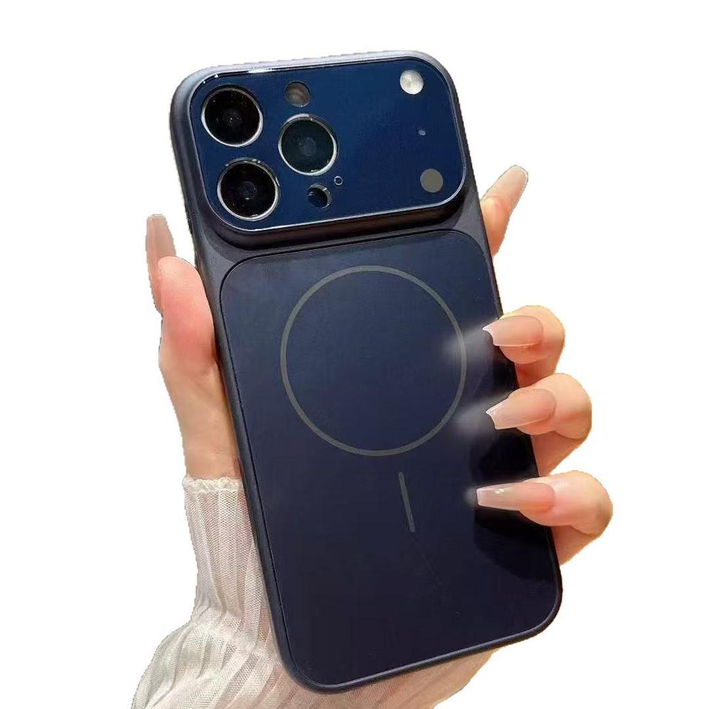 Apple 17 Pro Magnetisches Kabelloses Ladegehäuse aus Milchglas, iPhone 16 Schutzhülle