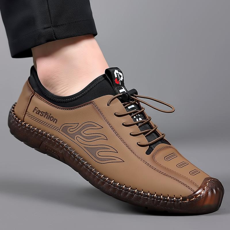 

Men s leather shoes 2025 spring sports and leisure shoes, comfortable and wear-resistant soles on the line, lightweight men s shoes 41