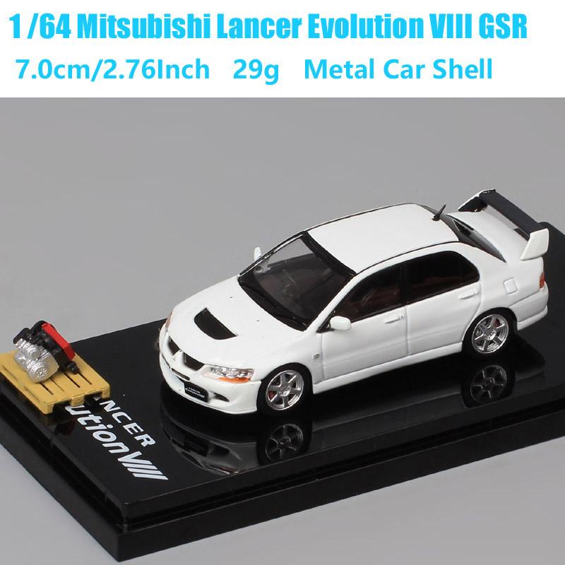 Hobby Japan 1/64 Scale Mitsubishi Lancer GSR RS Evolution EVO IX VII IV VIII Ralliart Rally Car Model Diecasts Toy Vehicles HJ64