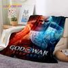God of War Oyunları Kratos Karikatür Yumuşak Flanel Battaniye Yataklar Yatak Odası Kanepe Piknik, Örtü için Atma Battaniye Açık Hava Eğlence Hediyesi