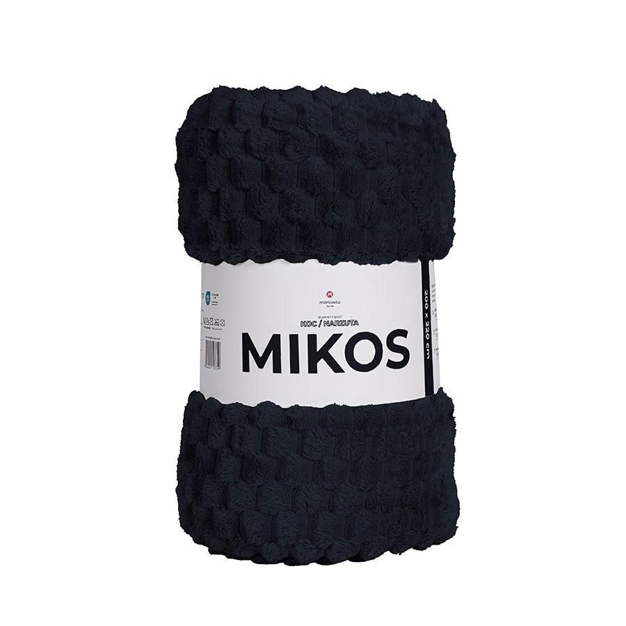MIKOS Decorative blanket - black - 160x200 cm