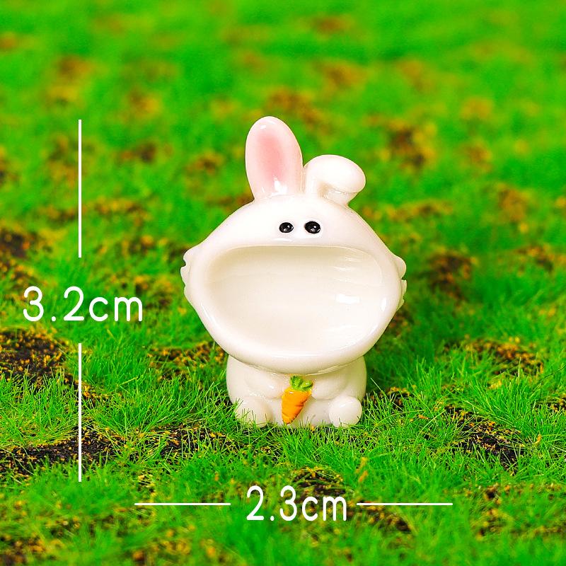 Micro-landscape Ornaments, Big Mouth Animal Garden Landscaping, Home Desktop Resin Craft Decorative Items, Small Ornaments