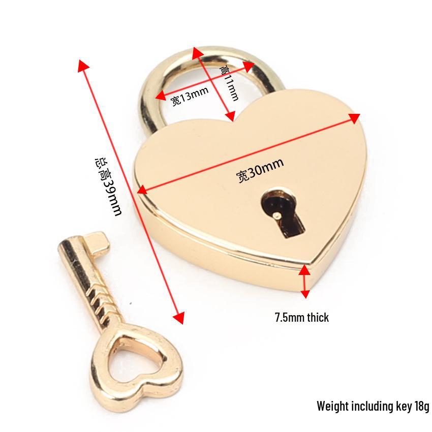 Luxe Hartvormig Hangslot Sleutelhanger: Qixi Koppel Cadeau & Sieraden Accessoire