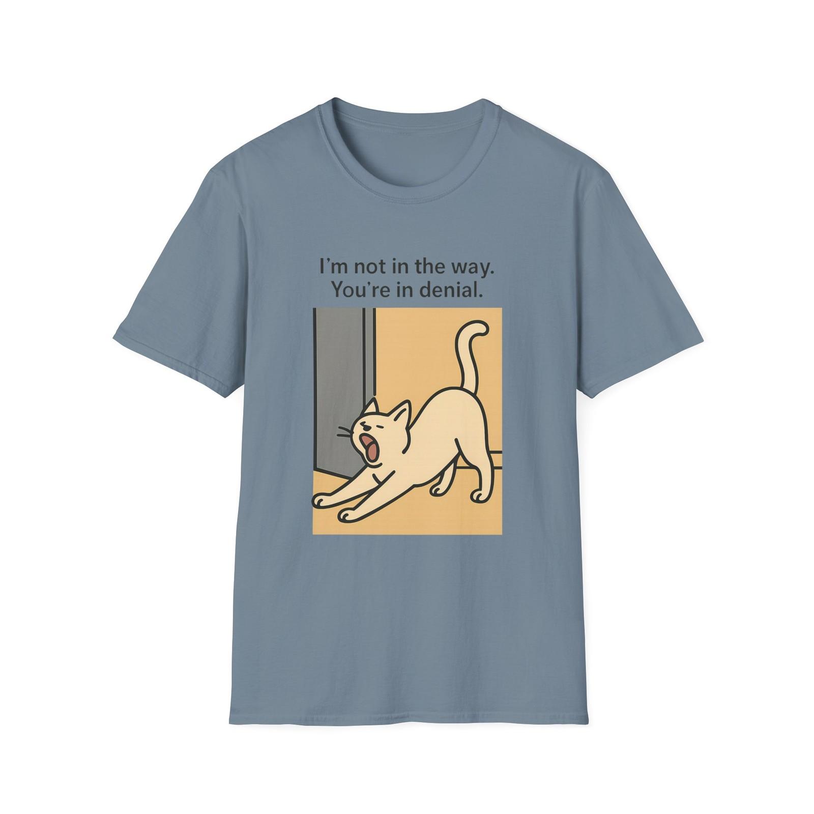 Unisex Softstyle T-Shirt Mens Womens Tees Top Passive Aggressive Cat Tee Minimalist Digital Artwork 4XL