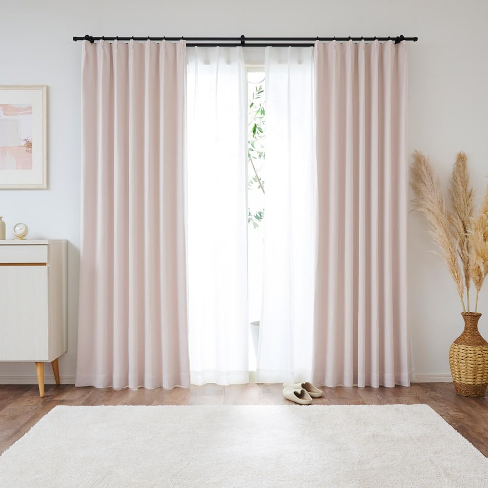 

Комплект штор из 4 портьер 2 кружевных Светонепроницаемые Теплоизоляционные Конфиденциальность Зеркальная форма Защита от УФ-лучей Ширина 100 см x Длина 200 см Готовые к использованию шторы Irie (2 + Панели) -